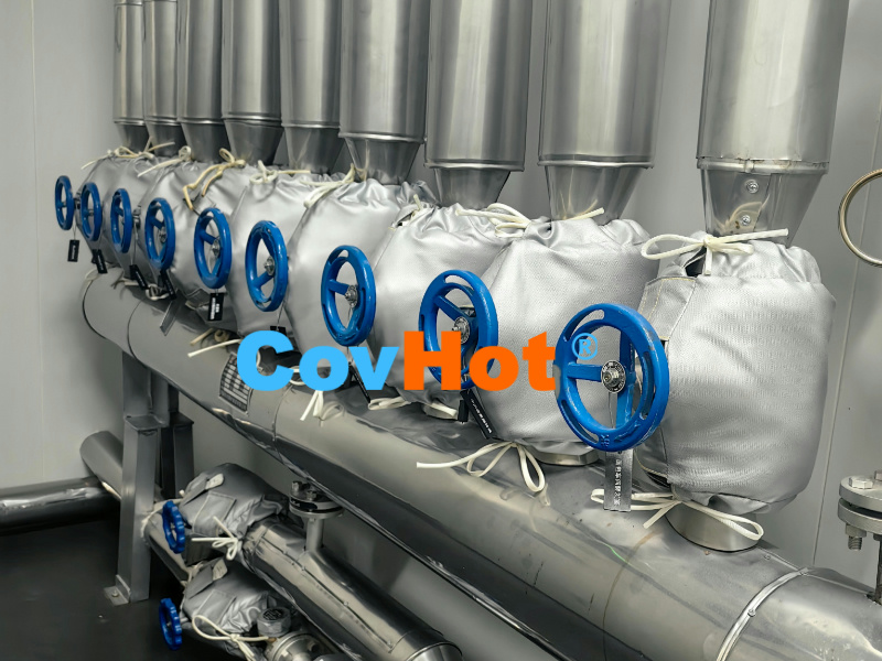 解決方案|食品行業設備安裝可拆卸保溫套實現節能增效